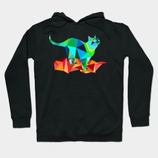 Geometric Cat Hoodie